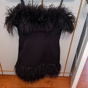 Bronx and bronco feather dress